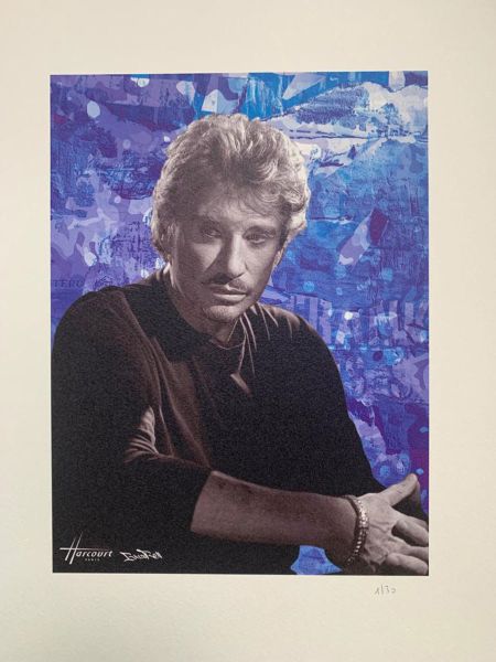 Studio Harcourt - Johnny Hallyday Blue