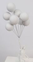 Banksy (d'aprés) - Flying Balloons Girl (White)