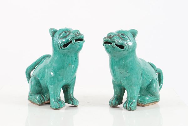 Pair of Fô dogs - CHINA