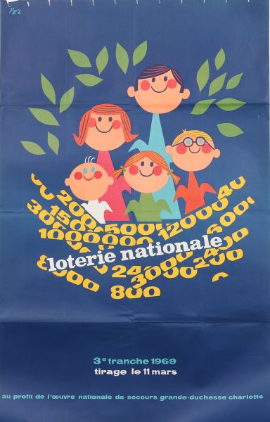 Affiche Loterie Nationale - Luxembourg