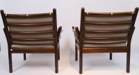 Pair of Scandinavian armchairs Illum Wikkelso for Silkeborg