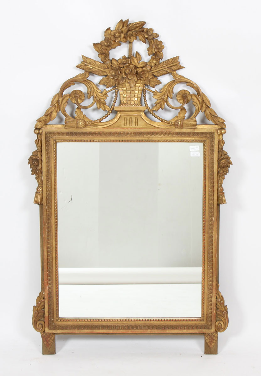 Important miroir en bois doré - Louis XVI 