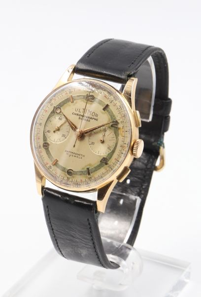 Chronographe Suisse Ultimor Antimagnetic vers 1950