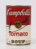 Andy Warhol (d'aprés) - boite de conserve Campbell's portant une inscription Andy Warhol