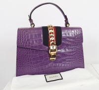 GUCCI - Sac Sylvie en Crocodile 