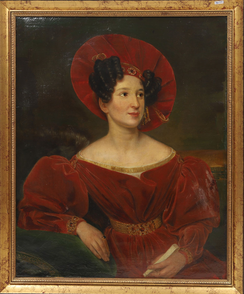 Portrait of a woman of quality - 19th century school