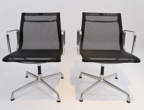 Aluminium chair EA108 by Charles and Ray Eames Vitra edition