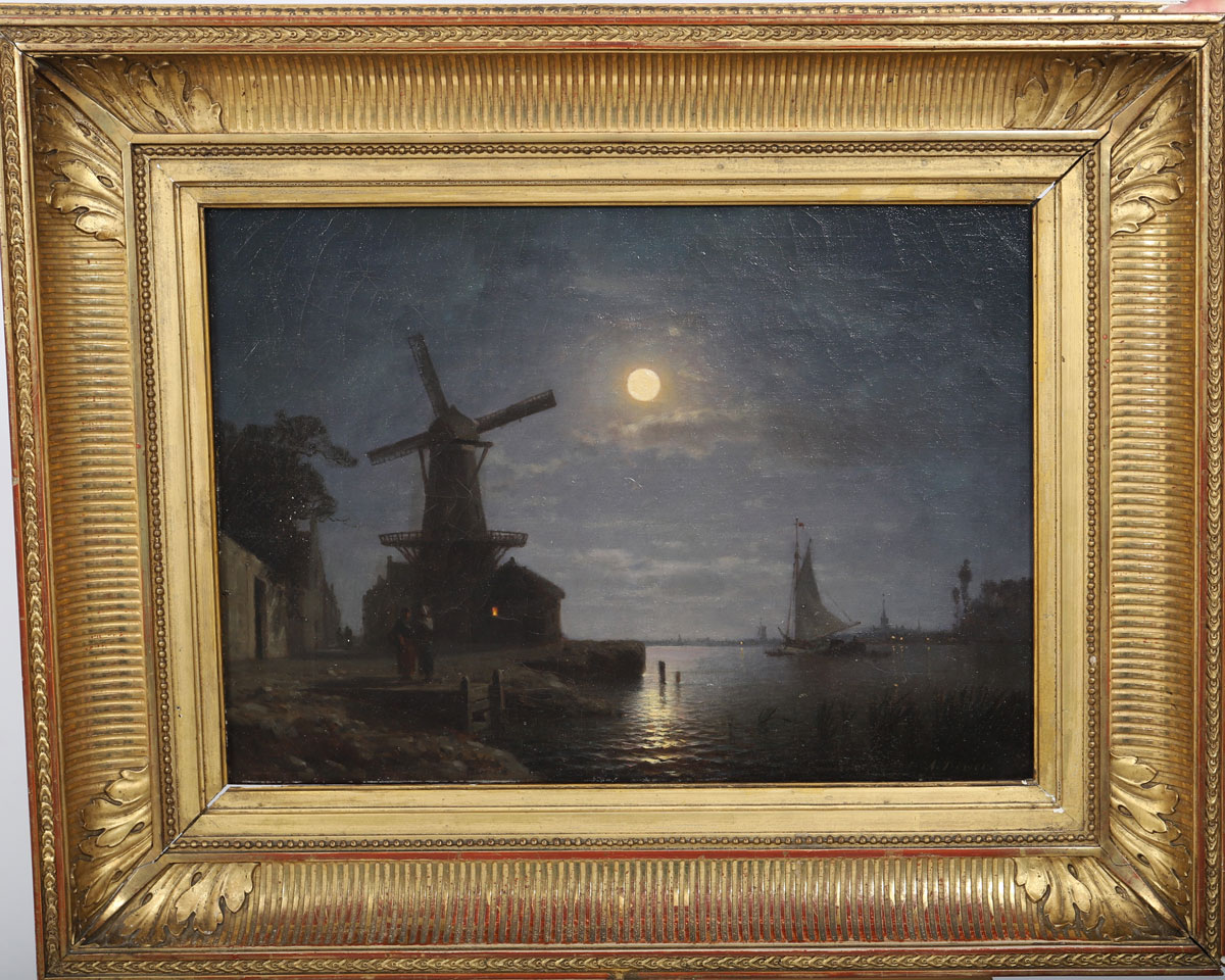 Moulin au clair de lune