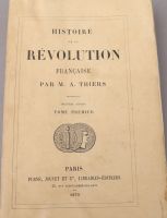 HISTORY of the FRENCH REVOLUTION. THIERS