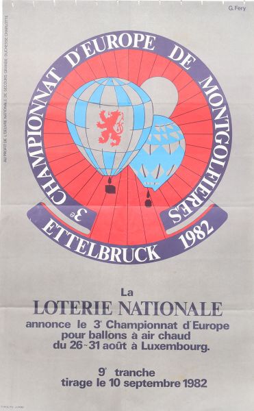 Affiche Loterie Nationale - Luxembourg