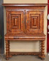 Cabinet XVIIth in marquetry - Work of the East of France