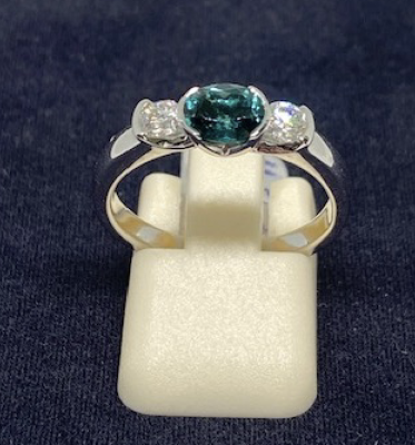 Bague tourmaline 'indycolite'