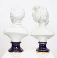 Busts of Louise and Alexandre Brongniart after Jean Antoine Houdon - C.Tharaud - Limoges