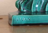 LEJAN - Woman with a greyhound 