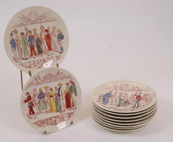 Assiettes de l'exposition universelle de 1889