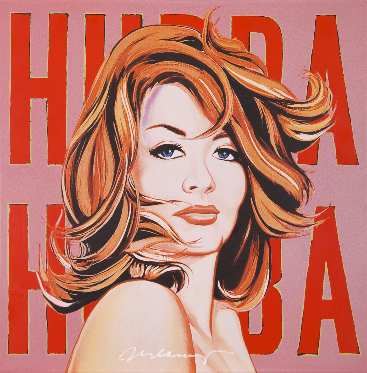 Hubba Hubba, Print d'après Mel Ramos, épreuve en couleur, signé sur papier Arches dans la planche, cachet de l'éditeur numéroté sur 150, encadré avec certificat de l'éditeur, 28x38cm