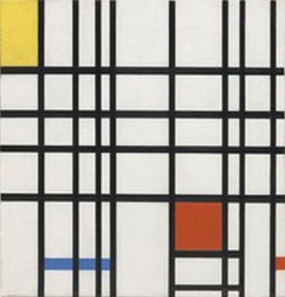 Composition Yellow Blue &Red (1937-42), Print, d'après Piet Mondrian, Épreuve en couleur signée sur papier Arches dans la planche, et cachet de l’éditeur numéroté sur 150, encadré avec certificat de l’éditeur, Dimensions 28x38 cm