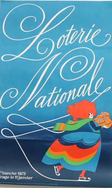 Affiche Loterie Nationale - Luxembourg