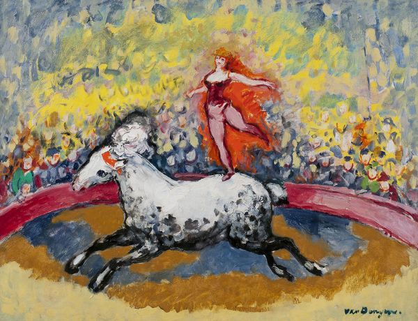 Circus, Print, after Kees Van Dongen, Color print signed on Arches paper in the plate, and stamped numbered on 150, framed with certificate of the publisher, Dimensions 28x38 cm