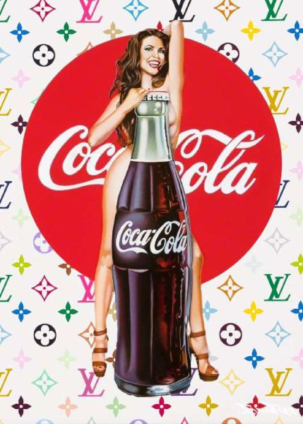 Coca Cola, BrainRoy / after Murakami, acrylic glass finish, framed in American box, Size 80 x 60 cm, edited in 6 copies