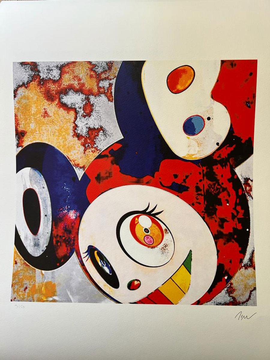 Gargle Glop Dob, after Takashi Murakami, lithograph printed on Beaux Arts paper, Size 70 x 50, edited in 150 copies