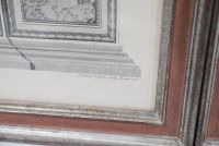 Gravures d'après Ludovicus Tesco Taurinensis, séries de trois fresques représentant les loges de Raphaël au Vatican. Encadrées sous verre