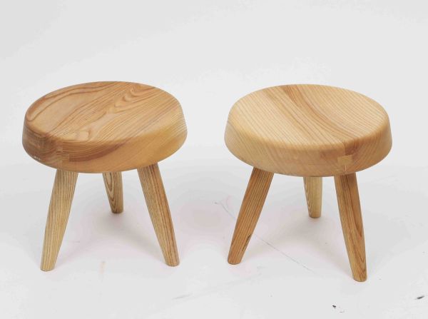 Stools in the style of Charlotte Perriand (1903-1999)