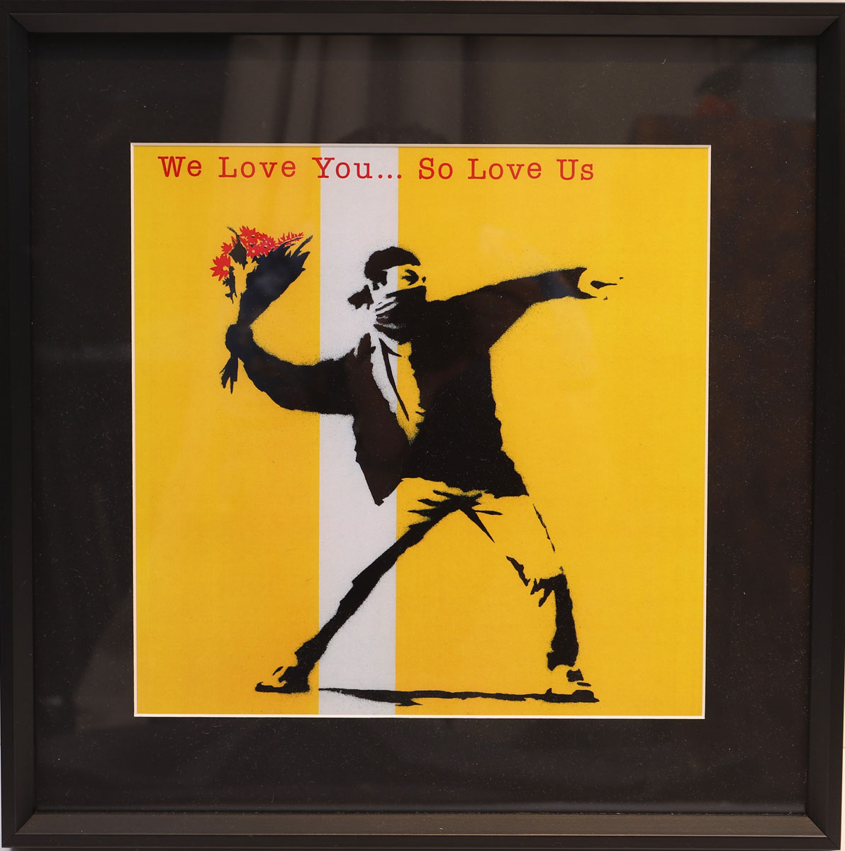 Banksy (d'aprés) - The famous Flower Thrower 