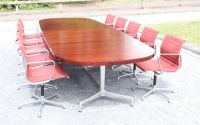 Large conference table - Charles & Ray EAMES model manufactured by ICF (Italile)