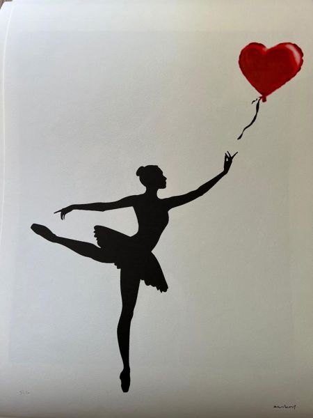 Ballerina, after Banksy, Lithograph printed on Beaux Arts paper, Size 70 x 50, edited in 150 copies