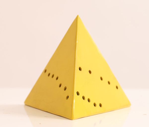 Rare pyramid of Lucio Fontana (1899-1968)