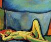 Nude lying down, Print, after Kees Van Dongen, Color print signed on Arches paper in the plate, and stamp of the publisher numbered on 150, framed with certificate of the publisher, Dimensions 28x38 cm