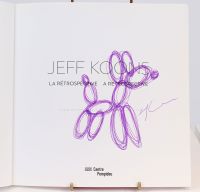 Jeff Koons - livre dédicacé