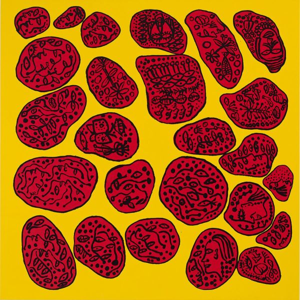 Polka Dots Woman , Print, after Yayoi Kuzama, Color print signed on Arches paper in the plate, and publisher's stamp numbered on 150, framed with publisher's certificate, Dimensions 28x38 cm