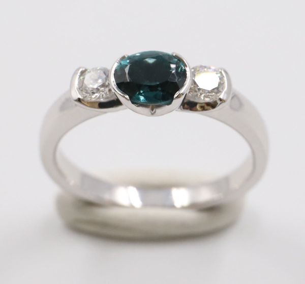 Bague Tourmaline indicolite 