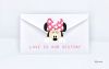 Envelope Minnie Rose, Love is your destiny, Monakoe, printed on Fine Art Paper, Black Frame, 10 copies, Dimension 36 x 57,5cm