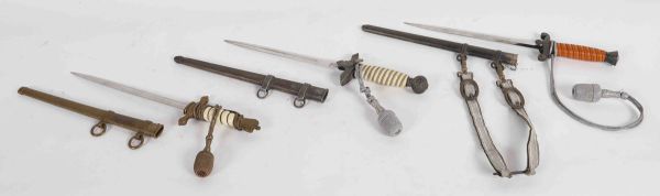 Set of 3 German daggers Air Terre Mer