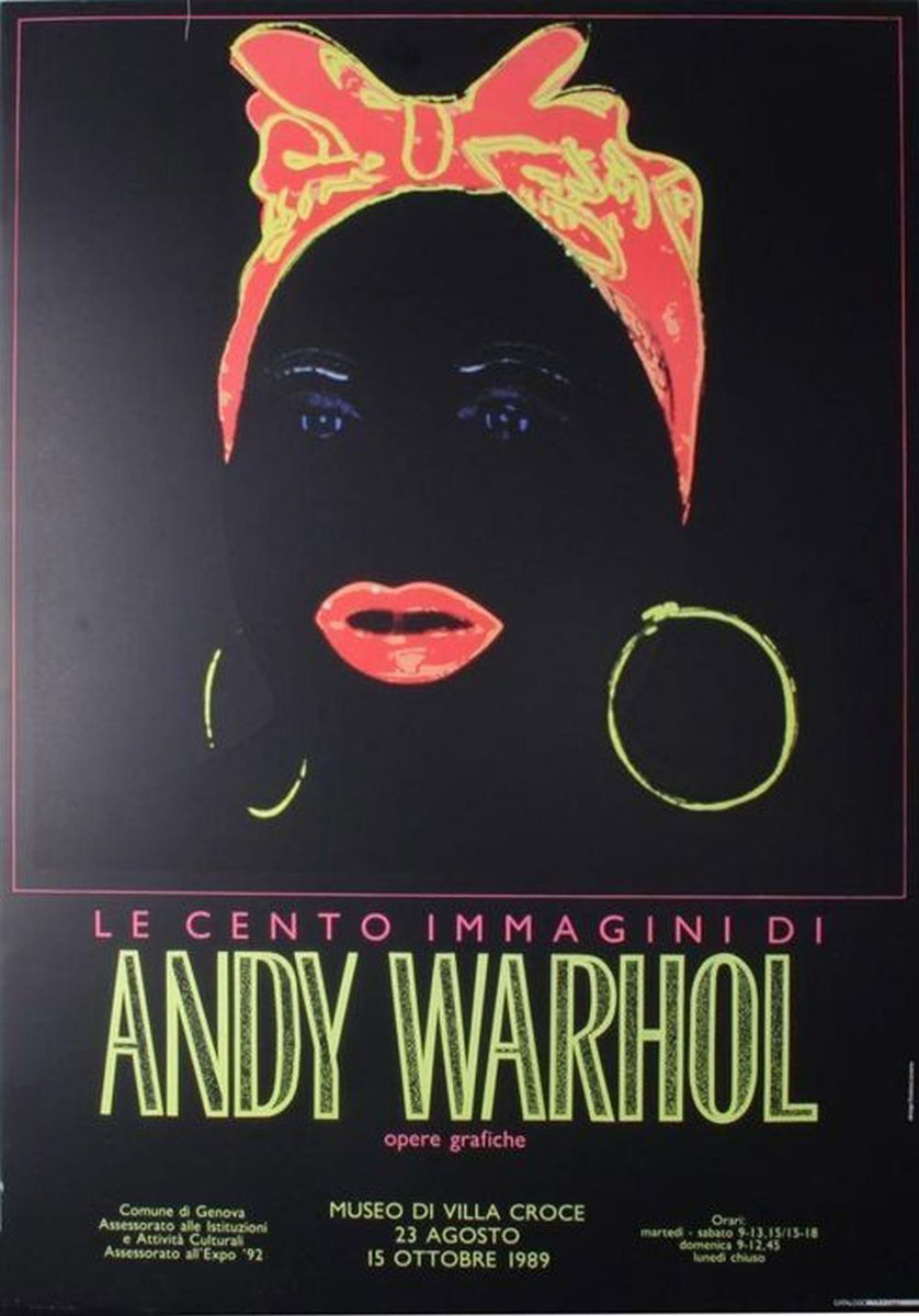 Andy Warhol (d'après) Le Cento, Papier Affiche, Dimension 98x67 cm, 5ex