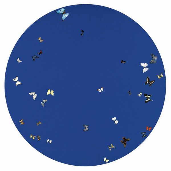 Blue Moon (2005), Print after Damien Hirst, color proof, signed on Arches paper in the plate, publisher's stamp numbered on 150, framed with publisher's certificate, 28x38cm