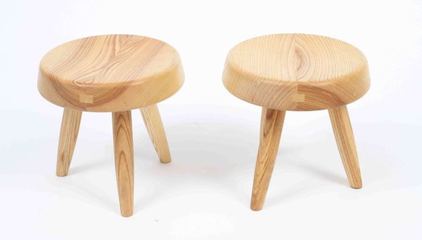 Stools in the taste of Charlotte Perriand (1903-1999)