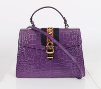 GUCCI - Sac Sylvie en Crocodile 