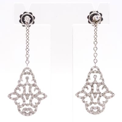 Boucles d'oreilles Baroque arabesque