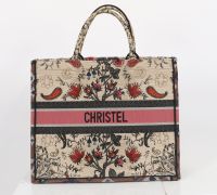 CHRISTIAN DIOR - Book tote Large fleuri