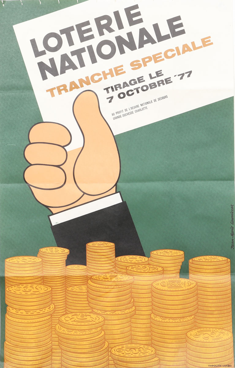 Affiche Loterie Nationale - Luxembourg