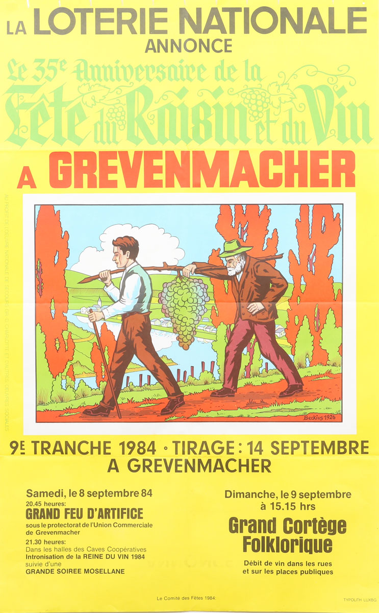 Affiche Loterie Nationale - Luxembourg