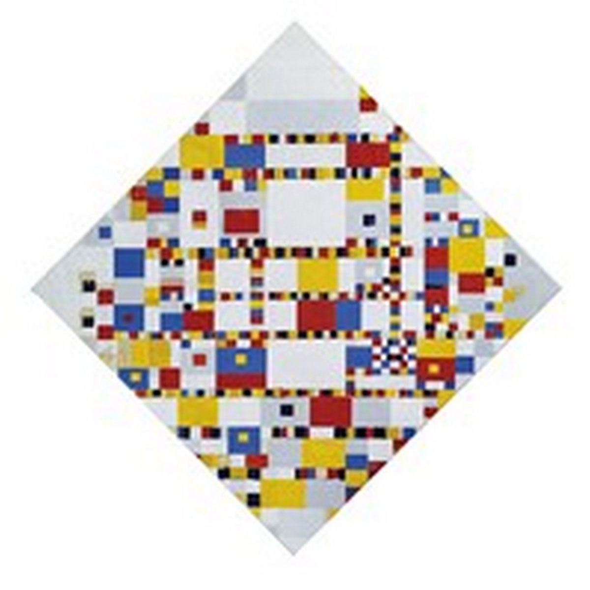 Victoria Boogie Woogie (1942-44), Print, d'après Piet Mondrian, Épreuve en couleur signée sur papier Arches dans la planche, et cachet de l’éditeur numéroté sur 150, encadré avec certificat de l’éditeur, Dimensions 28x38 cm