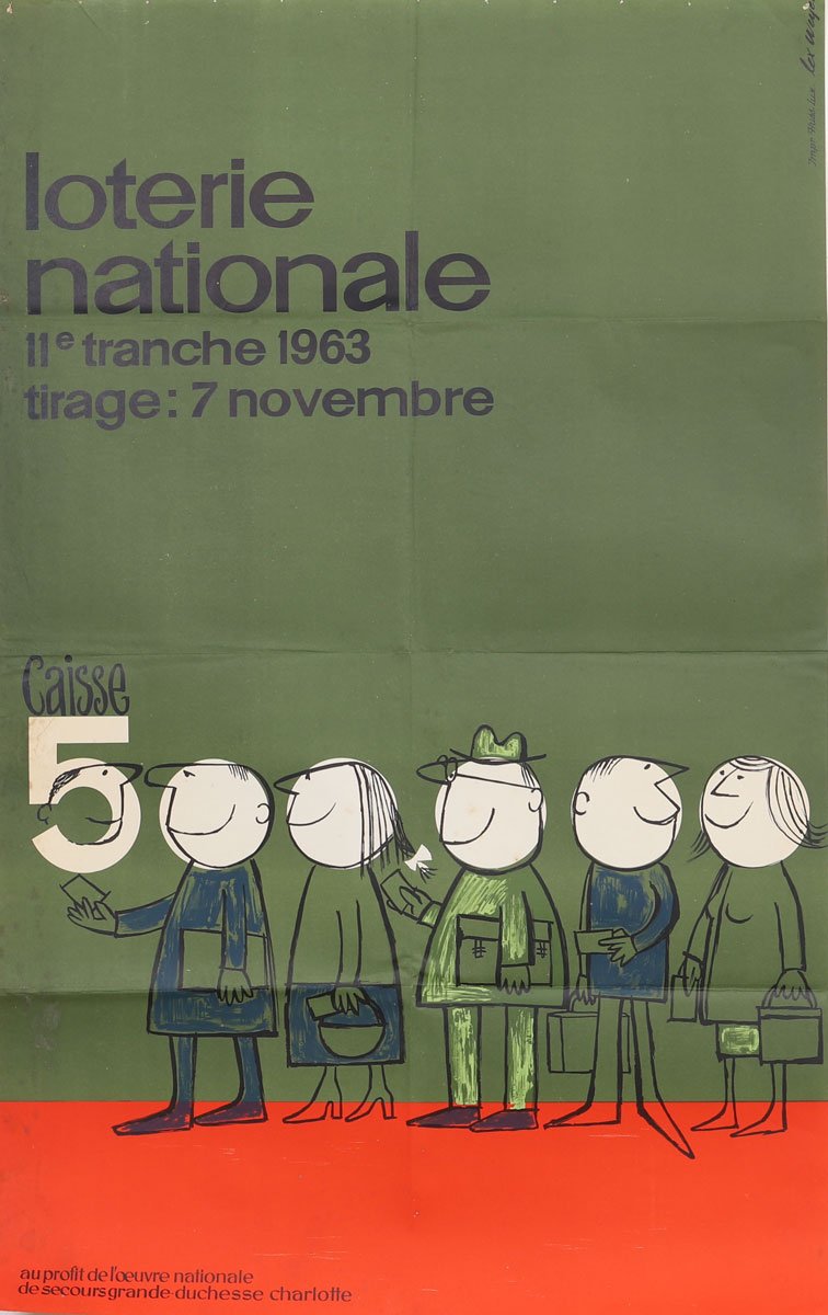 Affiche Loterie Nationale - Luxembourg