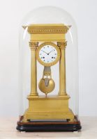 Exceptional Charles X portico clock