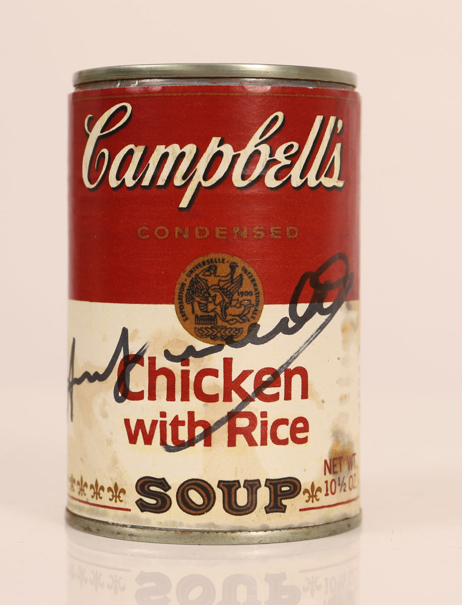 Andy Warhol (after) - Campbell's can with the inscription Andy Warhol