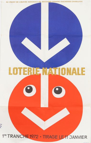 Affiche Loterie Nationale - Luxembourg